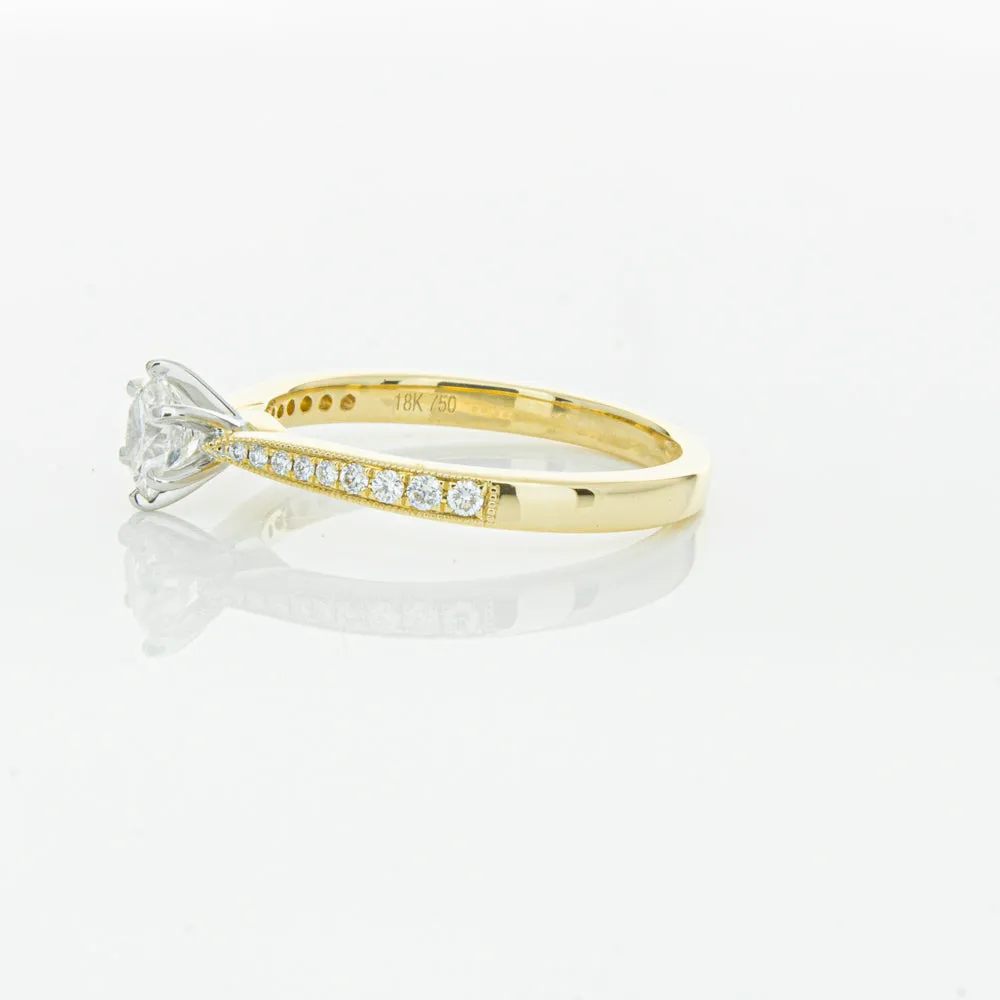 18ct Yellow Gold .53ct Diamond Zenith Ring