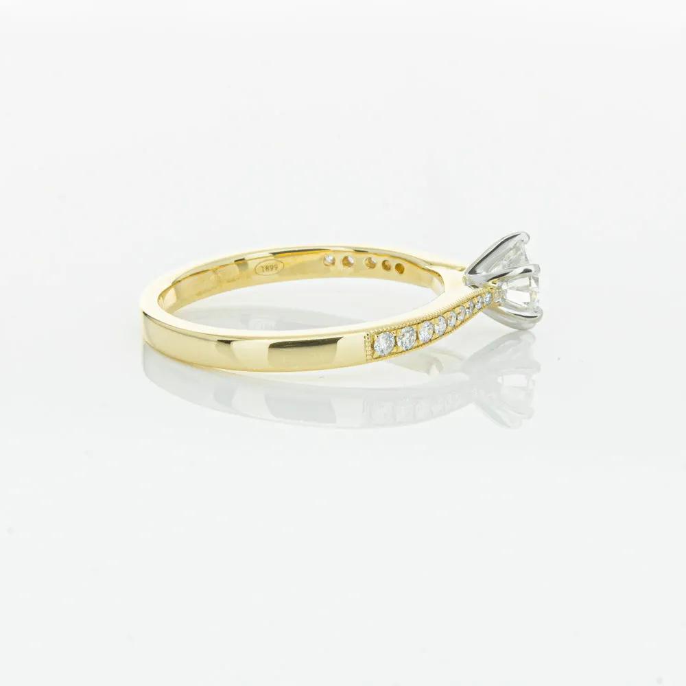 18ct Yellow Gold .53ct Diamond Zenith Ring