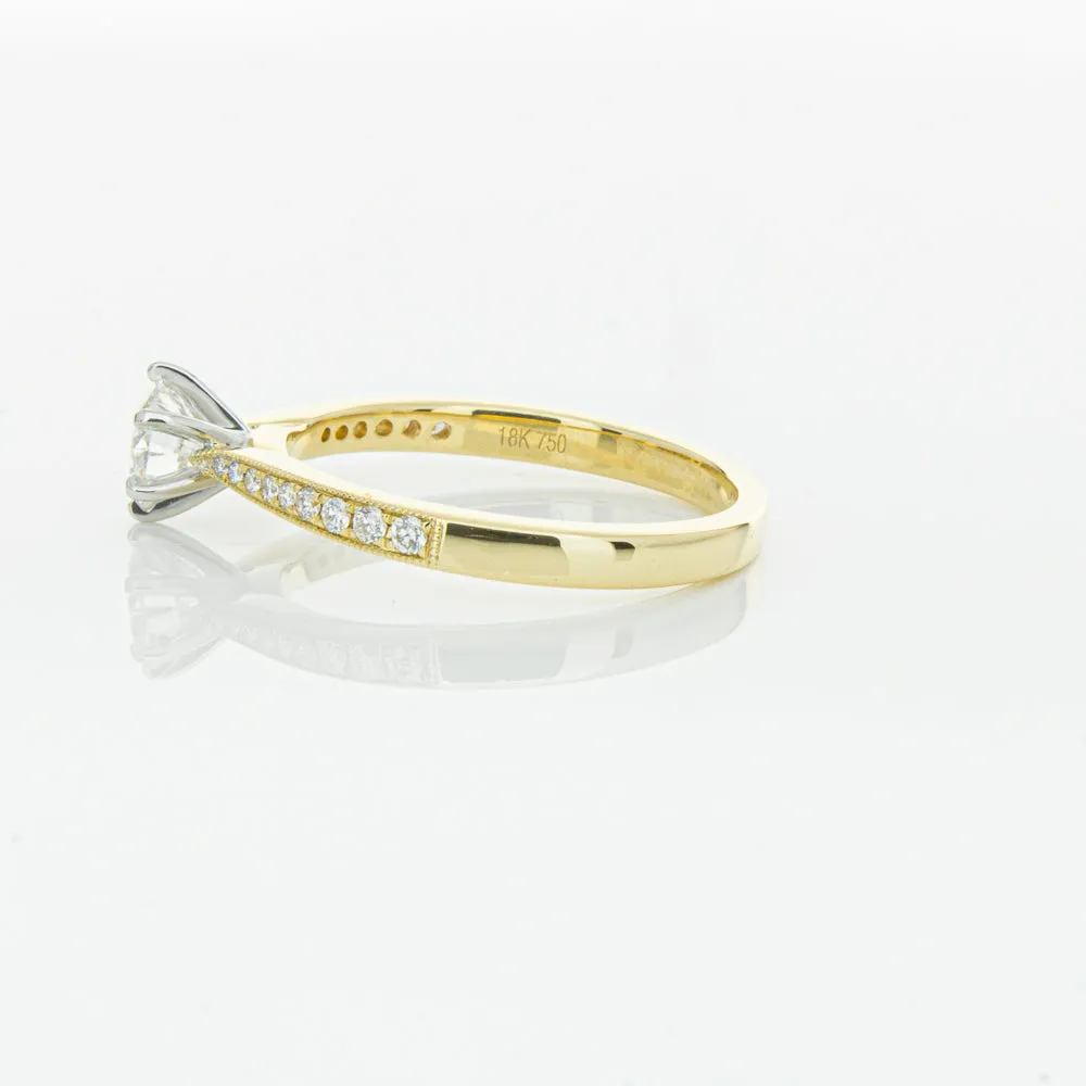 18ct Yellow Gold .53ct Diamond Zenith Ring