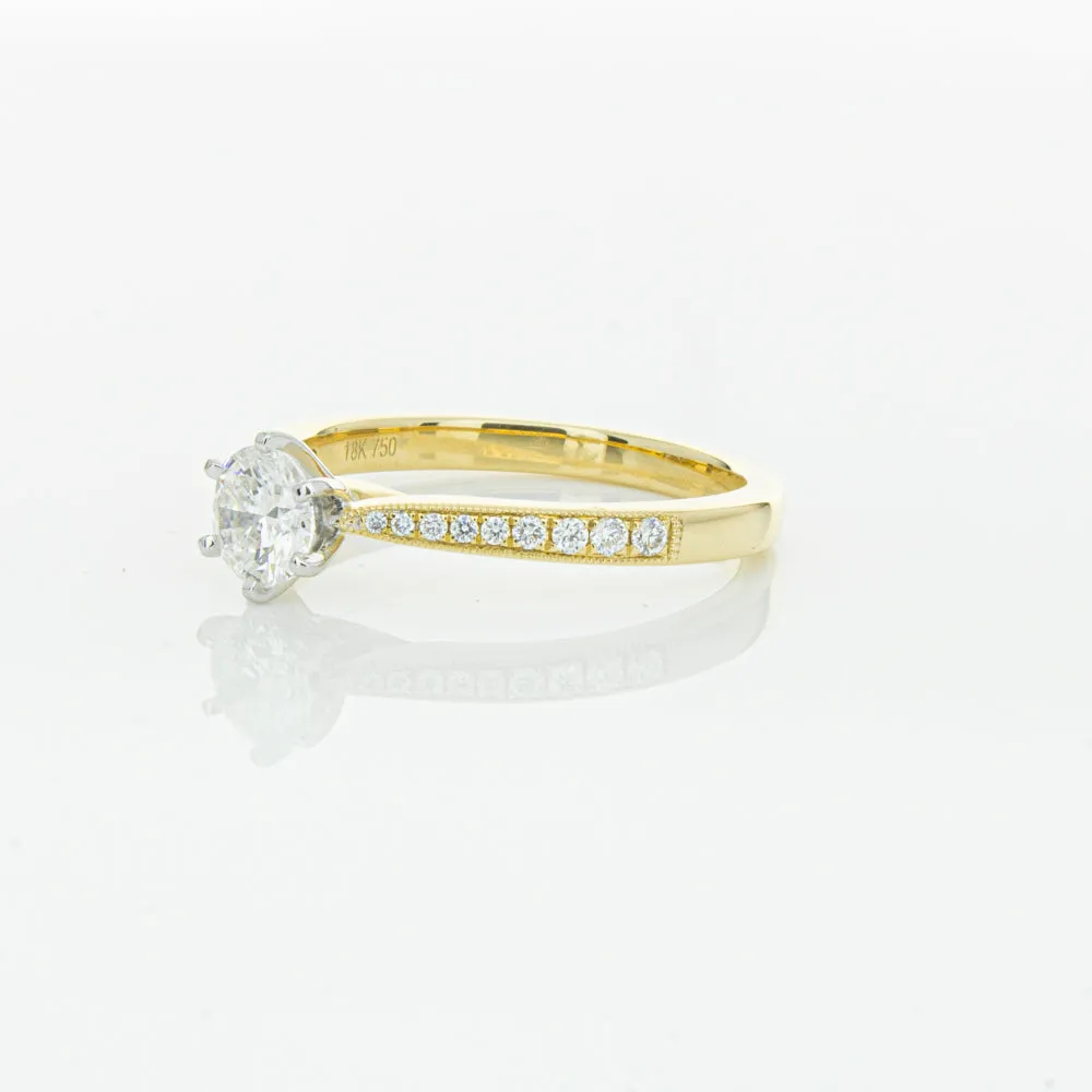 18ct Yellow Gold .53ct Diamond Zenith Ring