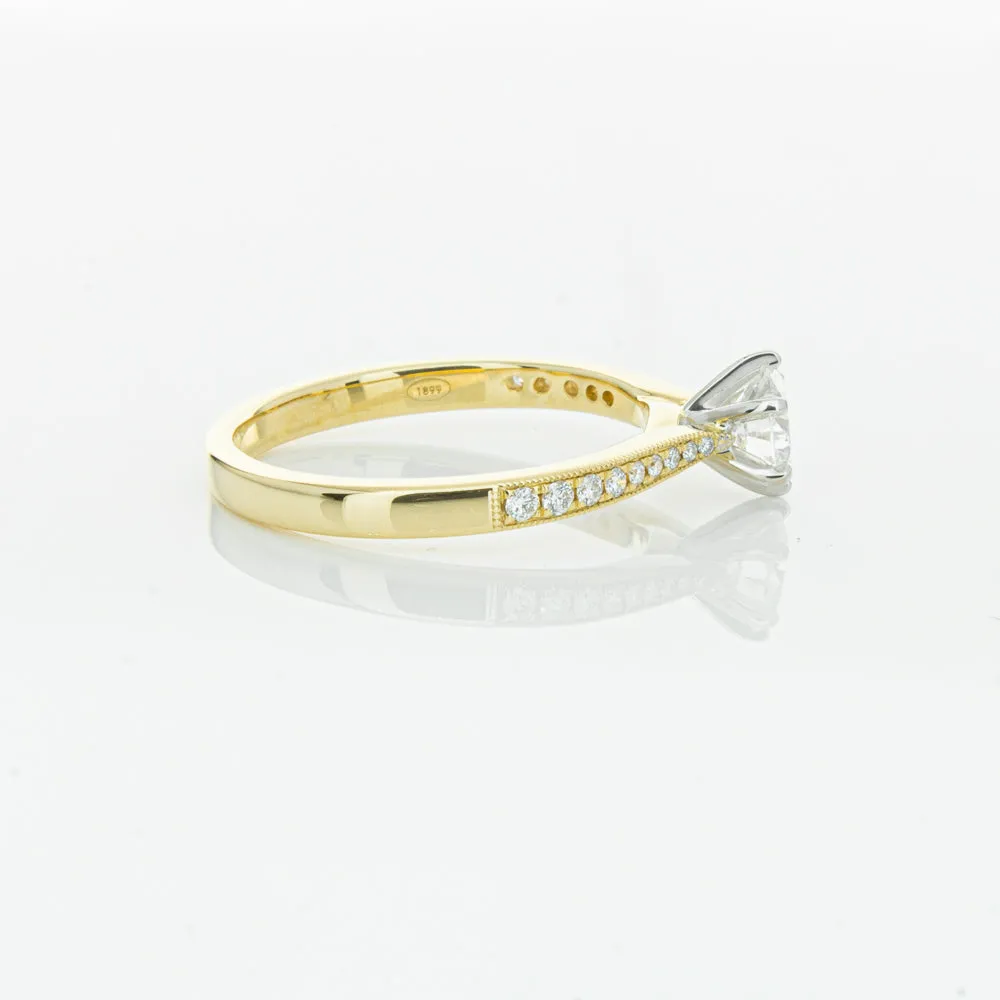 18ct Yellow Gold .53ct Diamond Zenith Ring