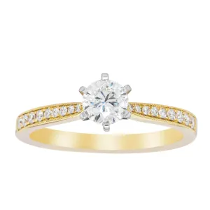 18ct Yellow Gold .53ct Diamond Zenith Ring