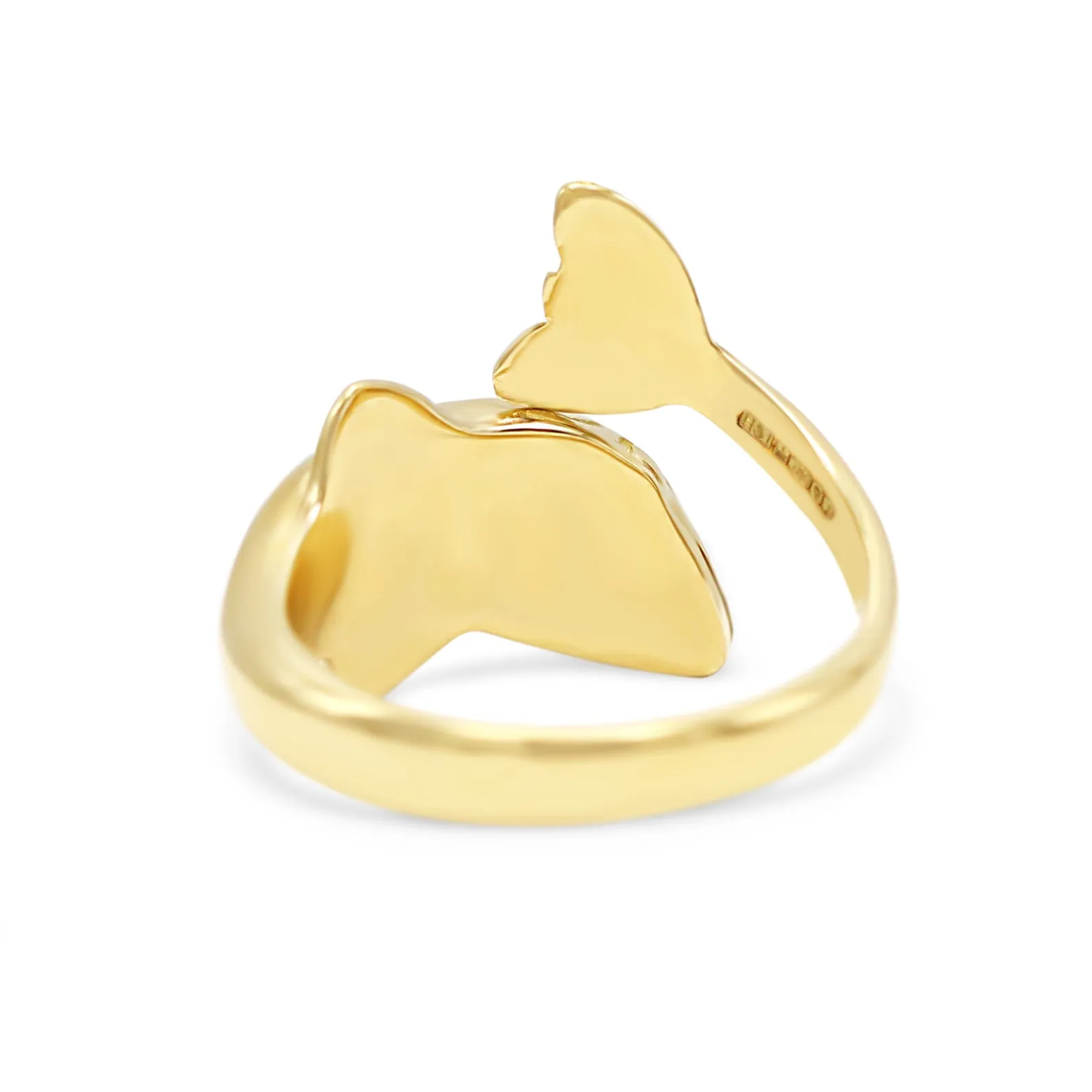 18ct Yellow Gold Dolphin Ring