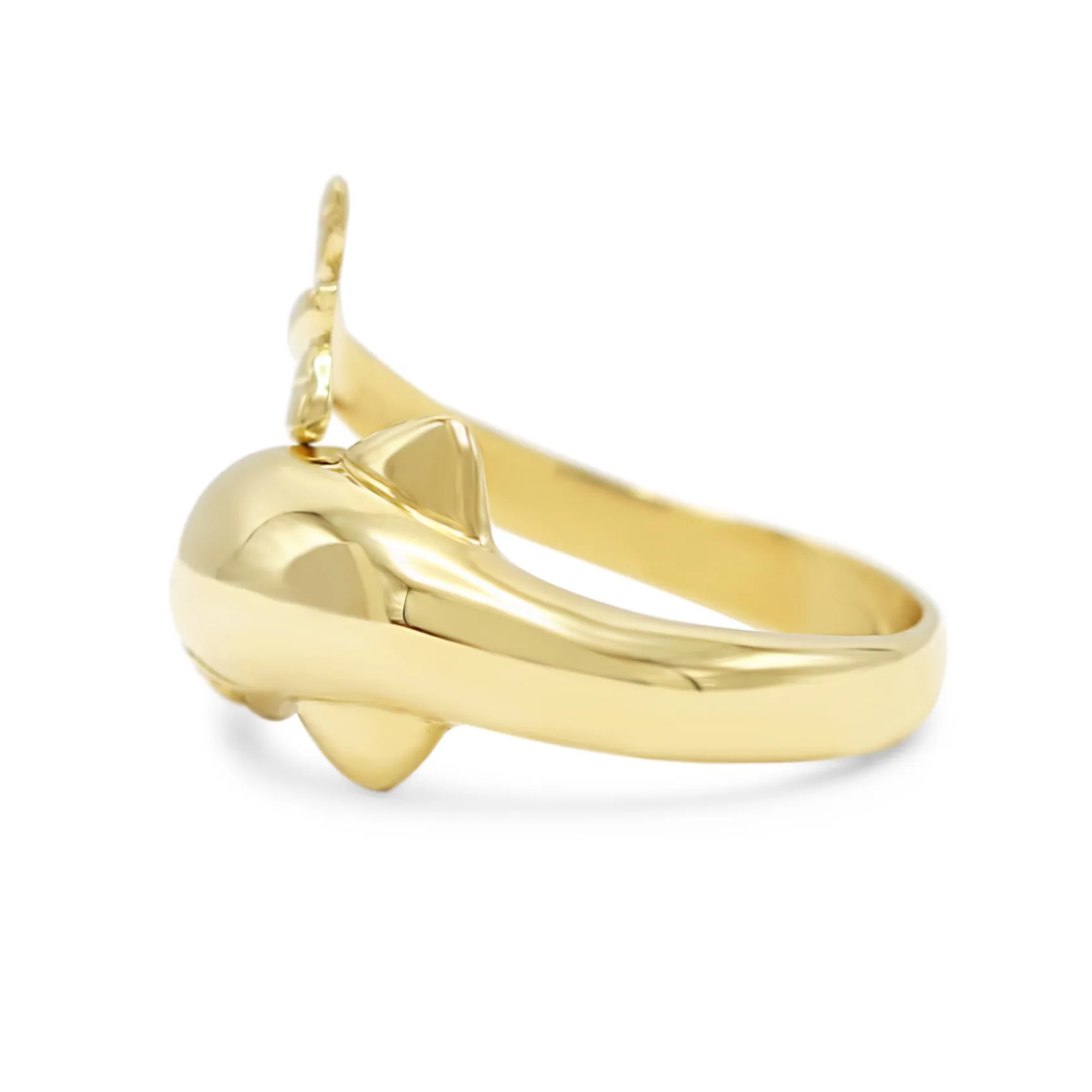 18ct Yellow Gold Dolphin Ring