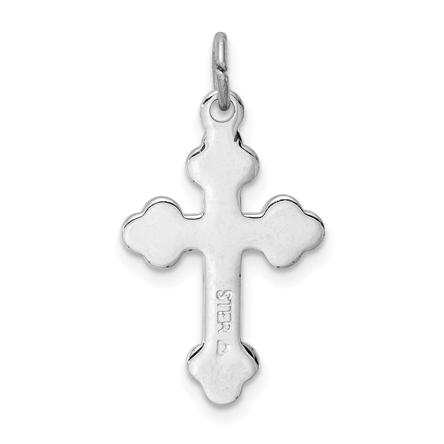 18k Gold Plated Sterling Silver Cross Charm