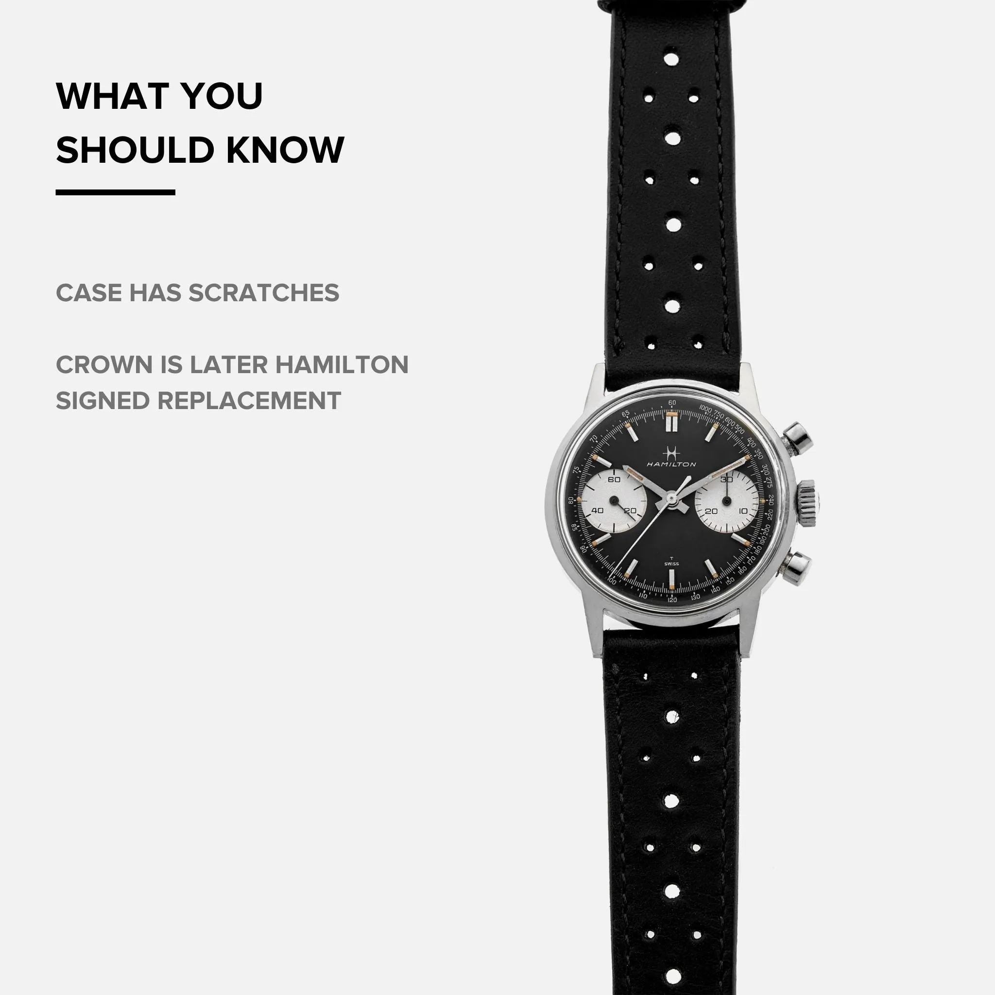 1960s Hamilton 'Reverse Panda' Chronograph Ref. 7723