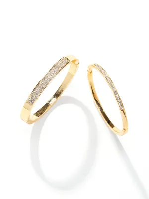 2-Pack Gold Pav Bangles