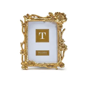 5x7 Frame - Floral Spray - Gold