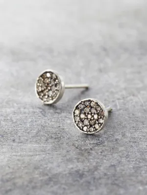6mm Champagne Diamond Disk Posts