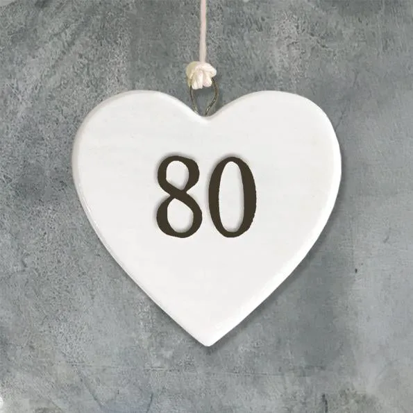 80 Porcelain Heart