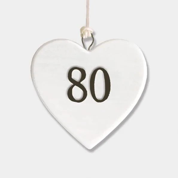 80 Porcelain Heart