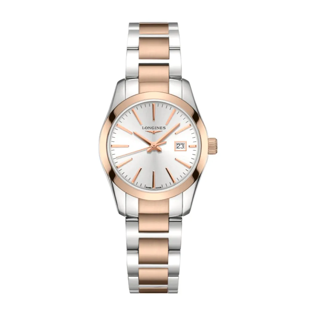A LONGINES CONQUEST CLASSIC Quartz Date Watch on Bracelet L2.286.3.72.7