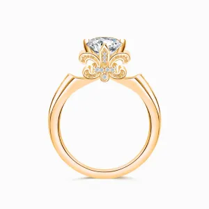 Alameda · Fleur de Lis Dainty Diamond Ring