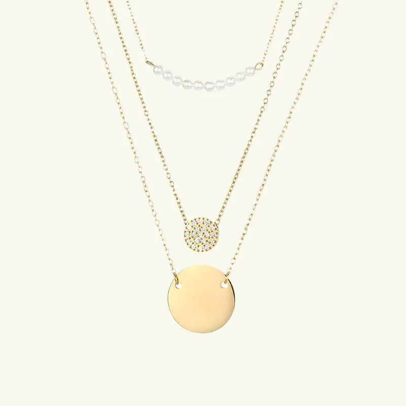 Amari Pearls and Charms Gold Necklace
