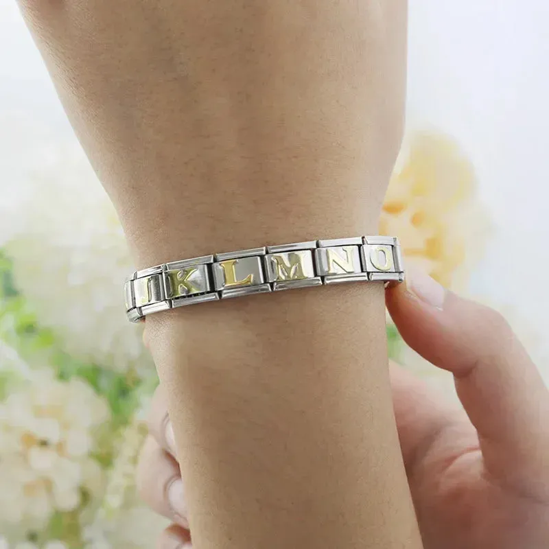 & (and) Symbol Classic Link in Yellow Gold