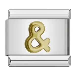 & (and) Symbol Classic Link in Yellow Gold