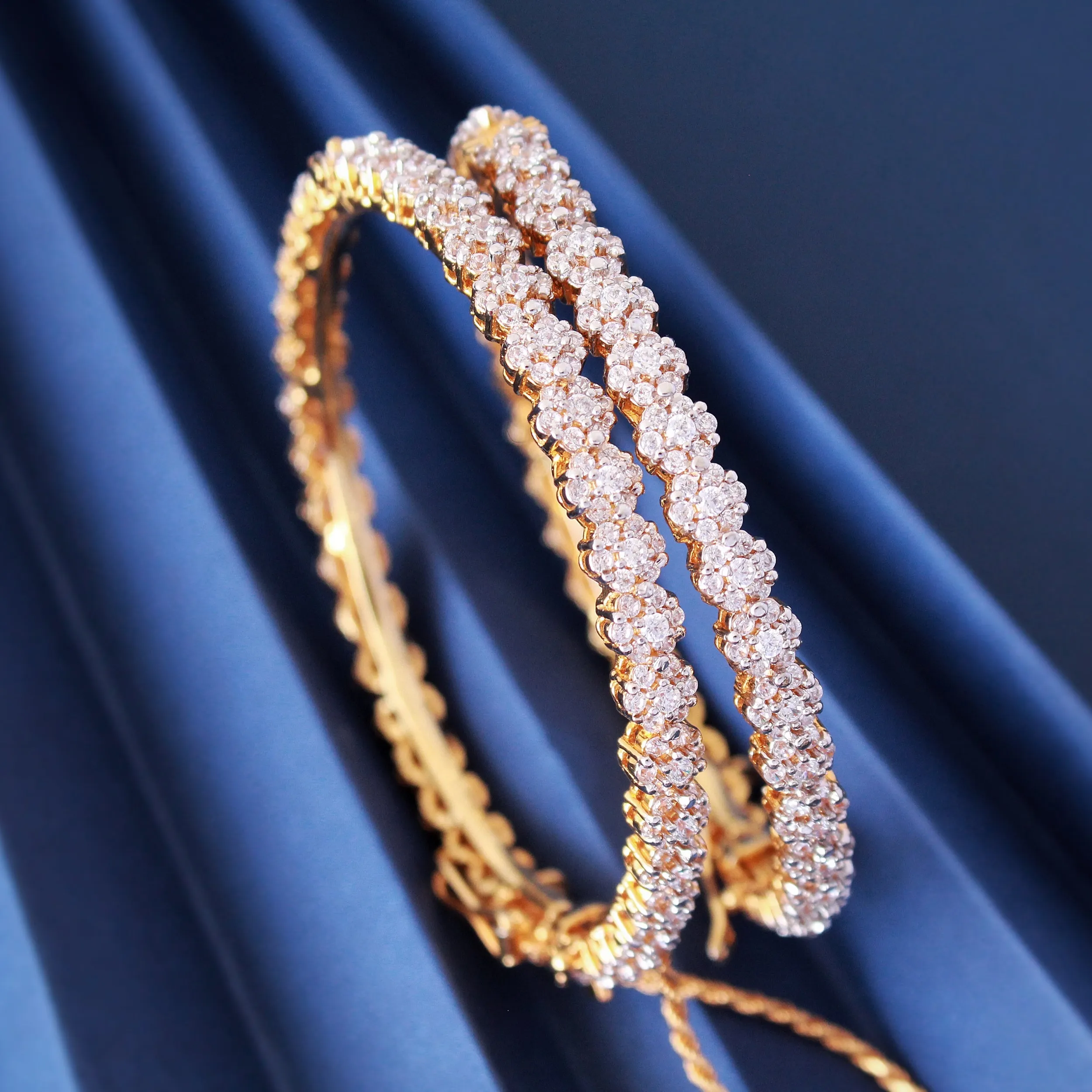Bangle in Cubic Zircons