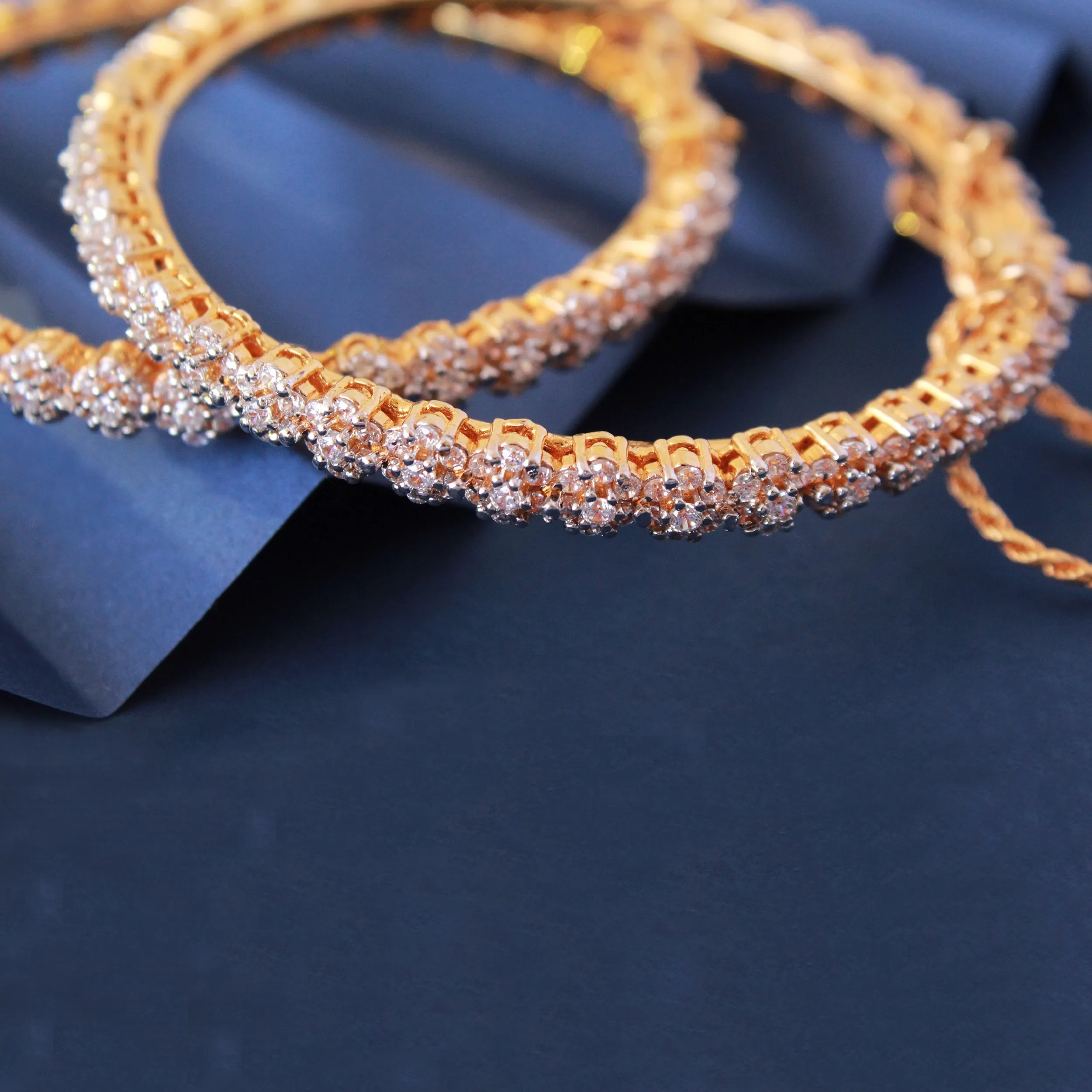 Bangle in Cubic Zircons