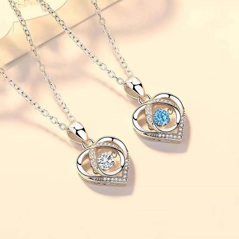Beating Heart Necklace – Luxury Rhinestone Jewelry