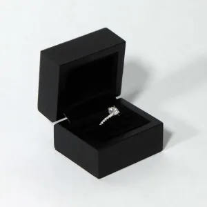 Black Wood Ring Box