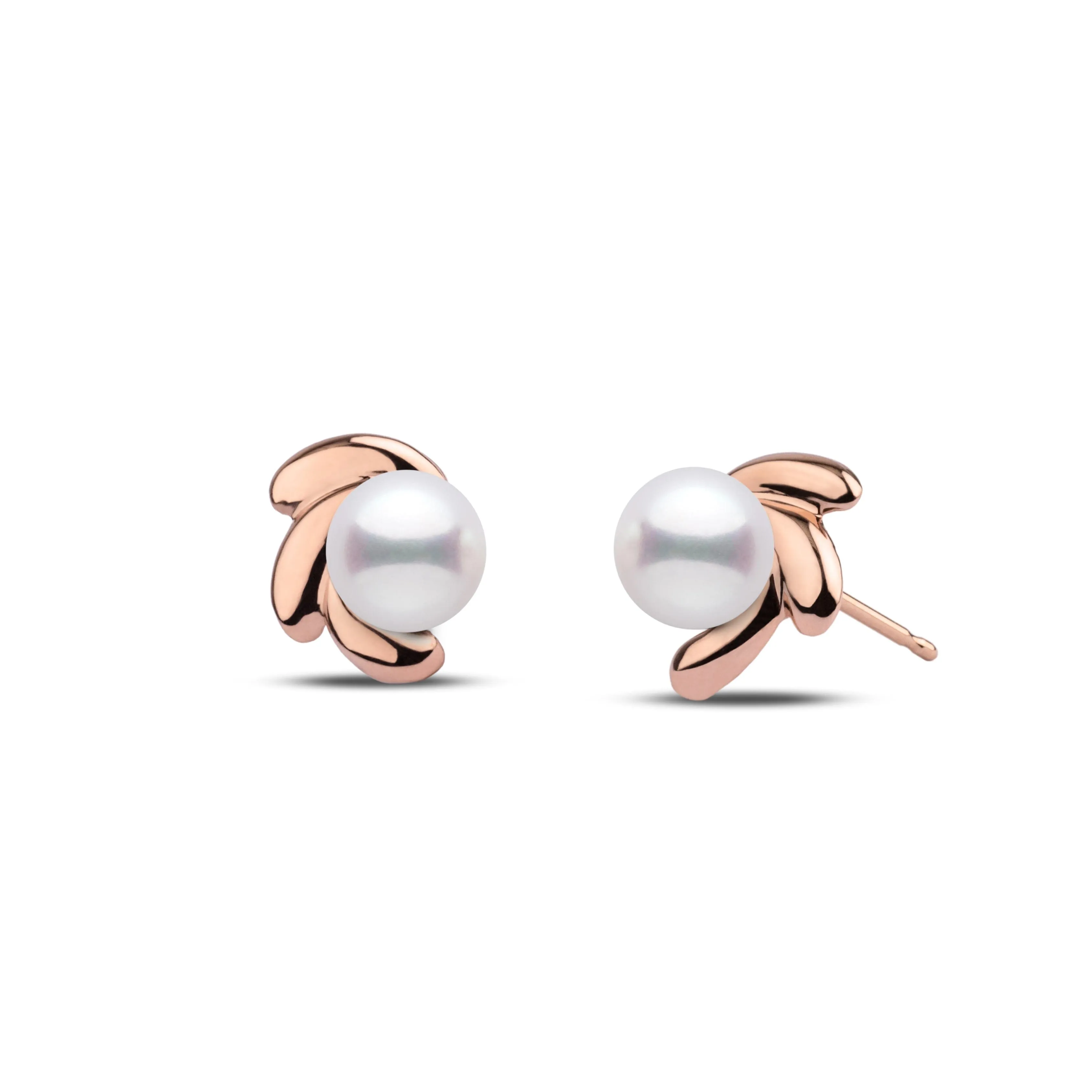 Bloom Collection 6.5-7.0 mm White Freshadama Pearl Earrings