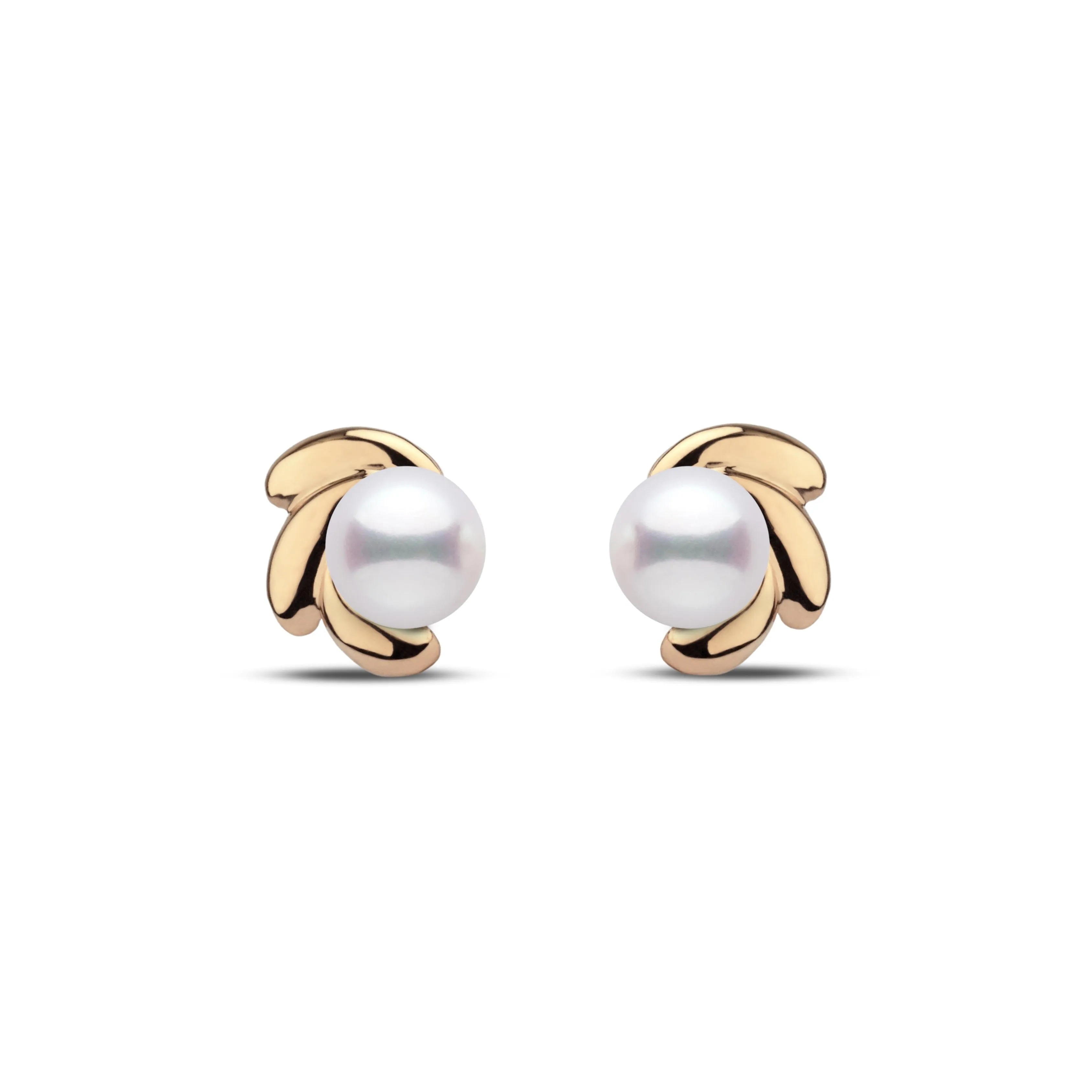 Bloom Collection 6.5-7.0 mm White Freshadama Pearl Earrings