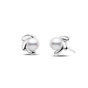 Bloom Collection 6.5-7.0 mm White Freshadama Pearl Earrings