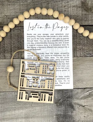 Book Lover Ornament - Story of Lost in the Pages