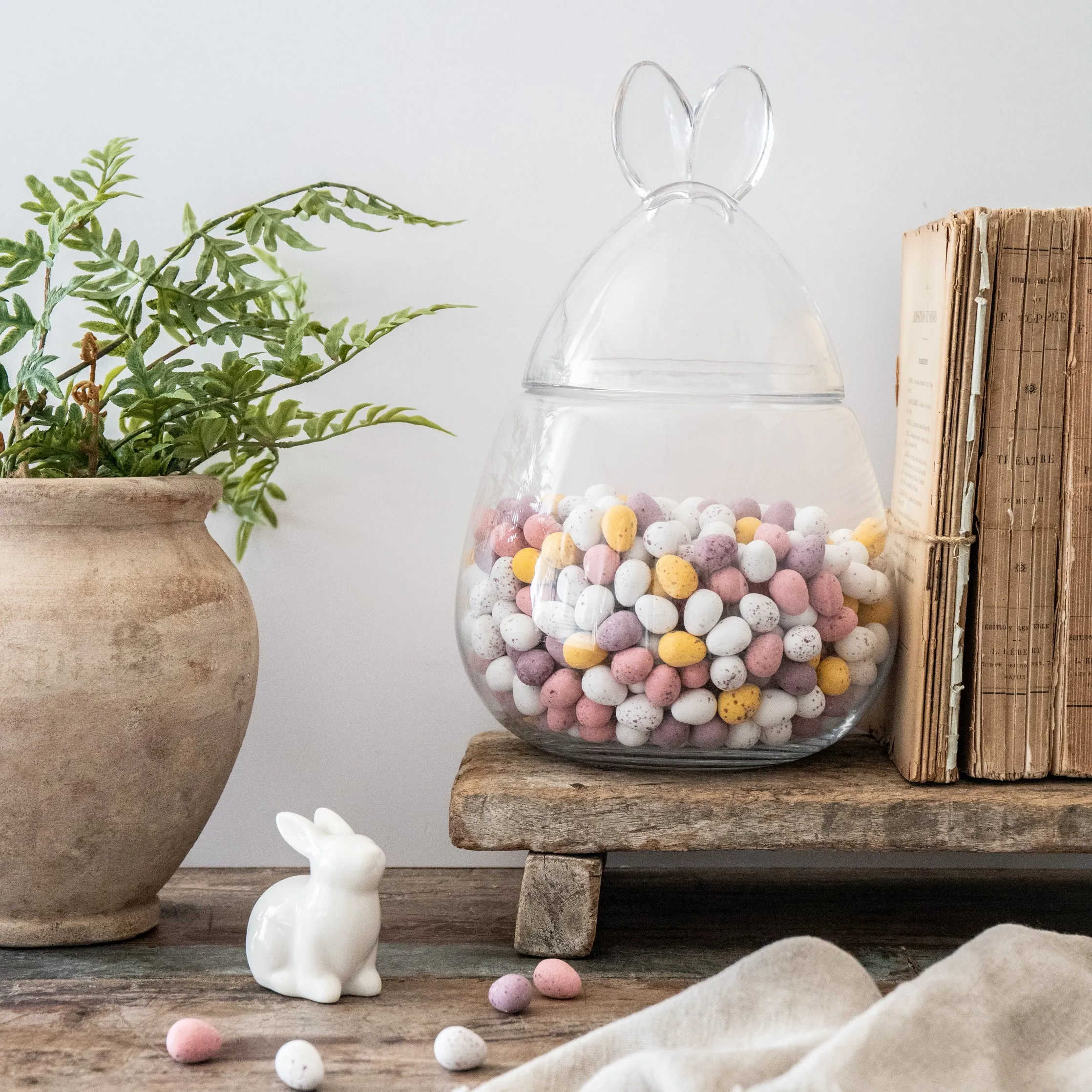 Bunny Ears Glass Jar - 2 Styles