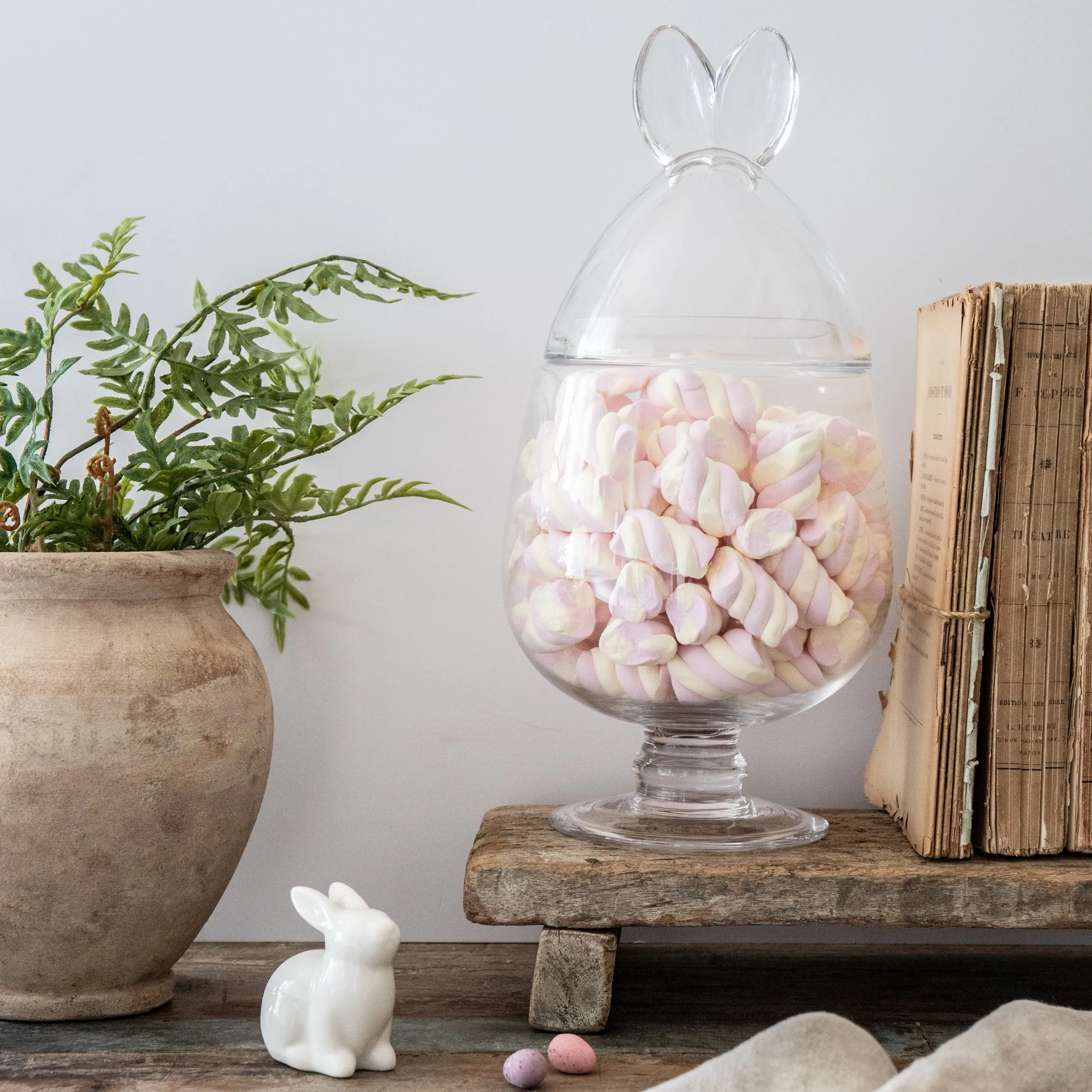 Bunny Ears Glass Jar - 2 Styles
