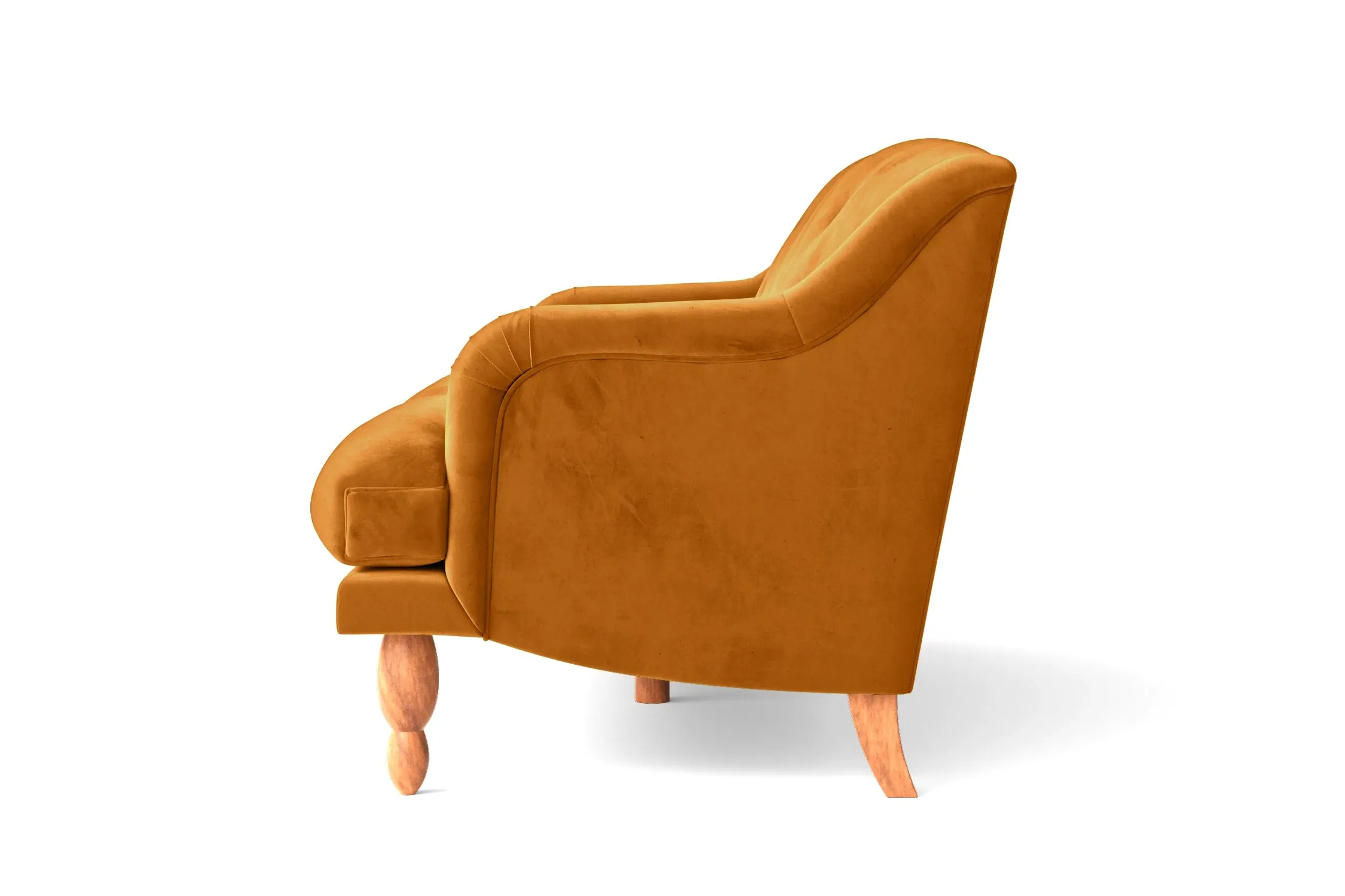 Burlington 3 Seater Sofa Gold Velvet