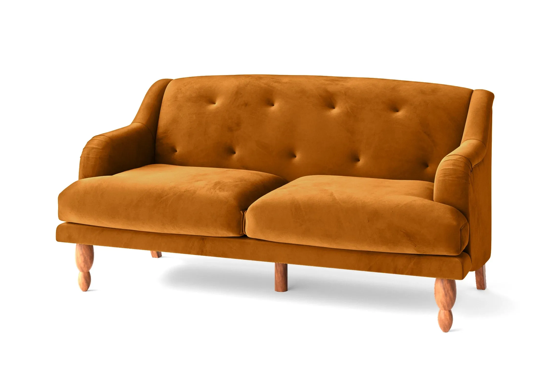 Burlington 3 Seater Sofa Gold Velvet