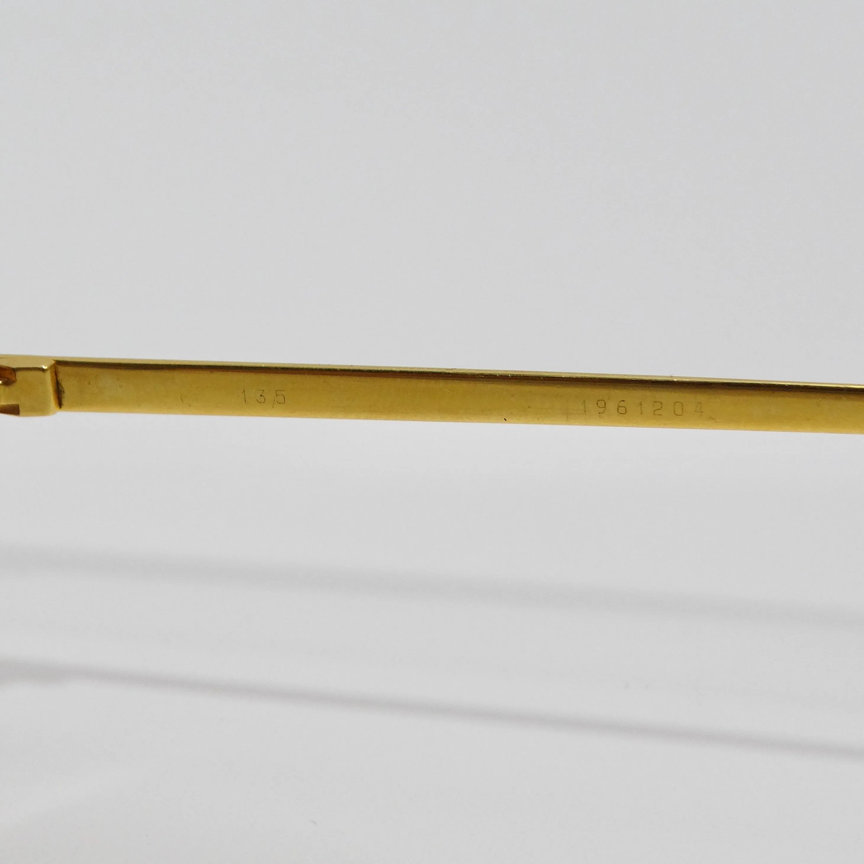 Cartier 1990s Gold Tone Capri Sunglasses