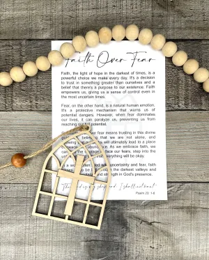 Cathedral Ornament - Story of Faith Over Fear; Psalm 23:1-6