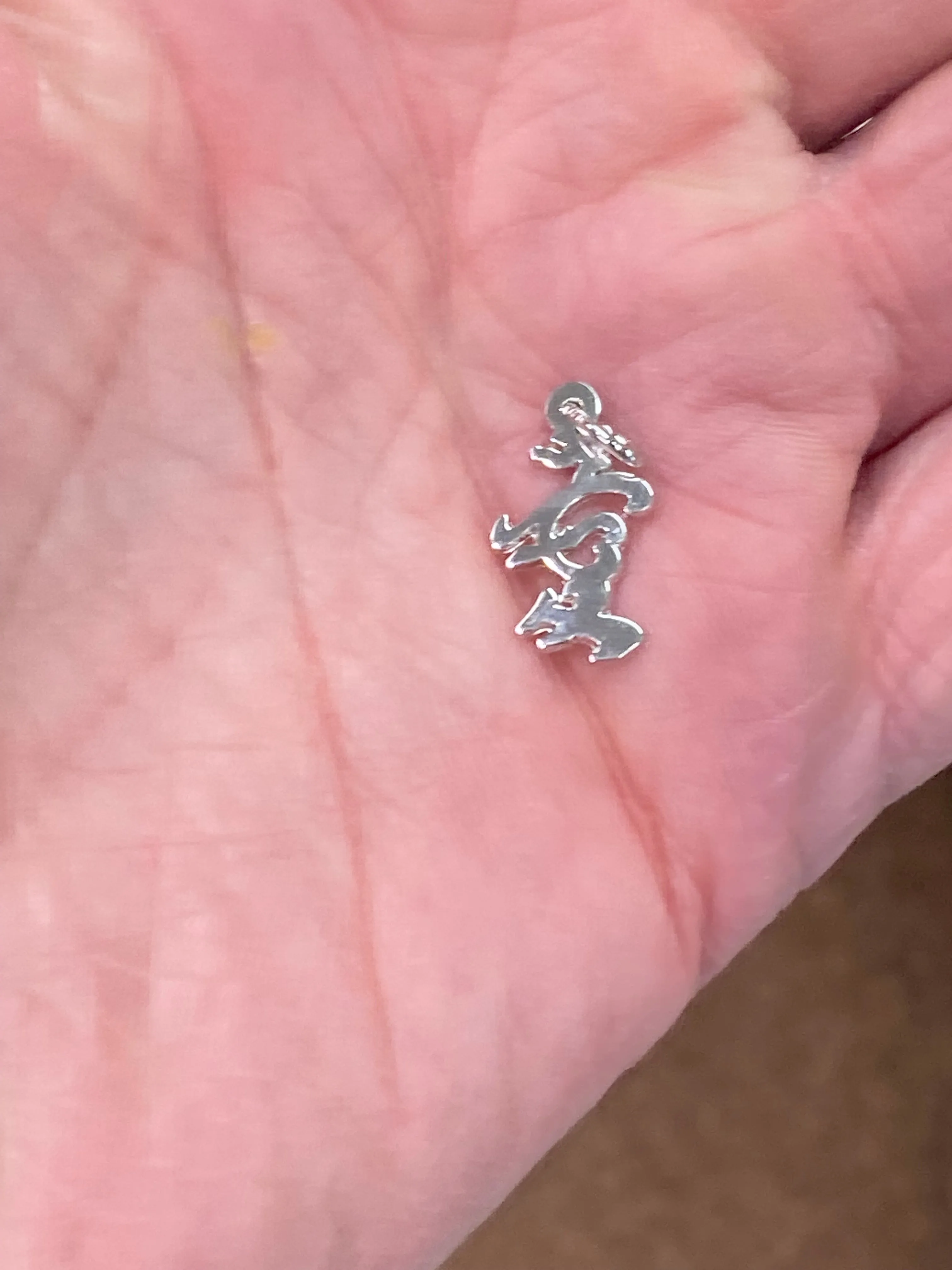 Chinese Love Symbol Silver Charm