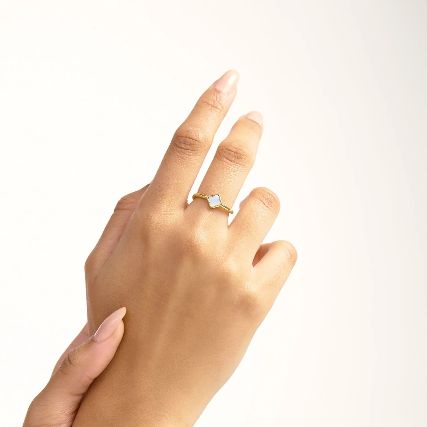 Clover & Nail Ring Bundle (Gold)
