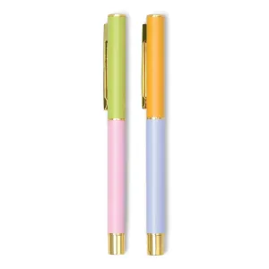 Colour block pens - Lilac and Cornflower set of 2
