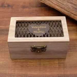 Custom Wedding Ring Box, Wood Ring Box, Engagement Ring Box, Ring Bearer Ring Box, Ring Box Holder, Proposal Ring Box, Wedding Ring Box