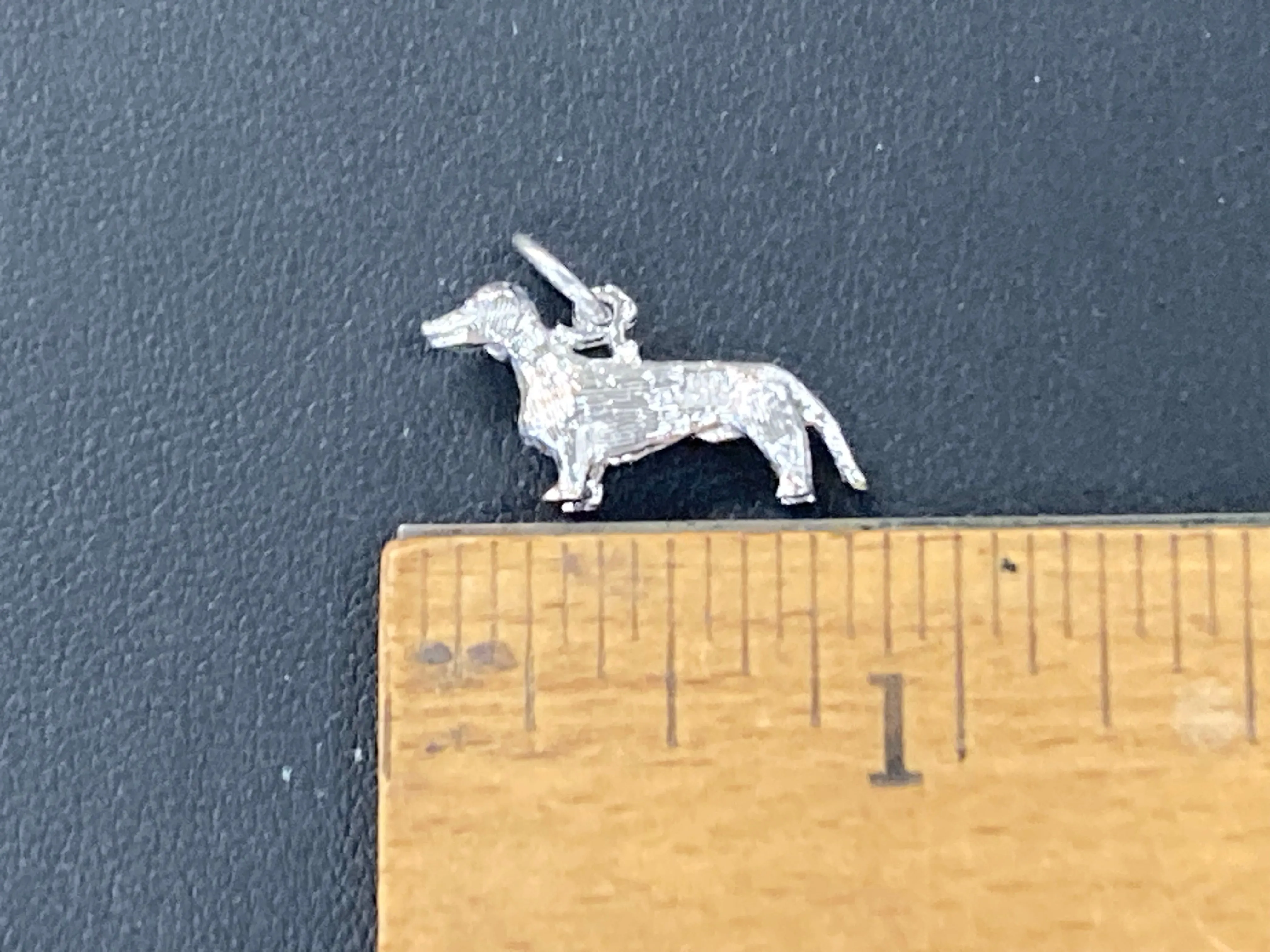 Dachshund Silver Charm