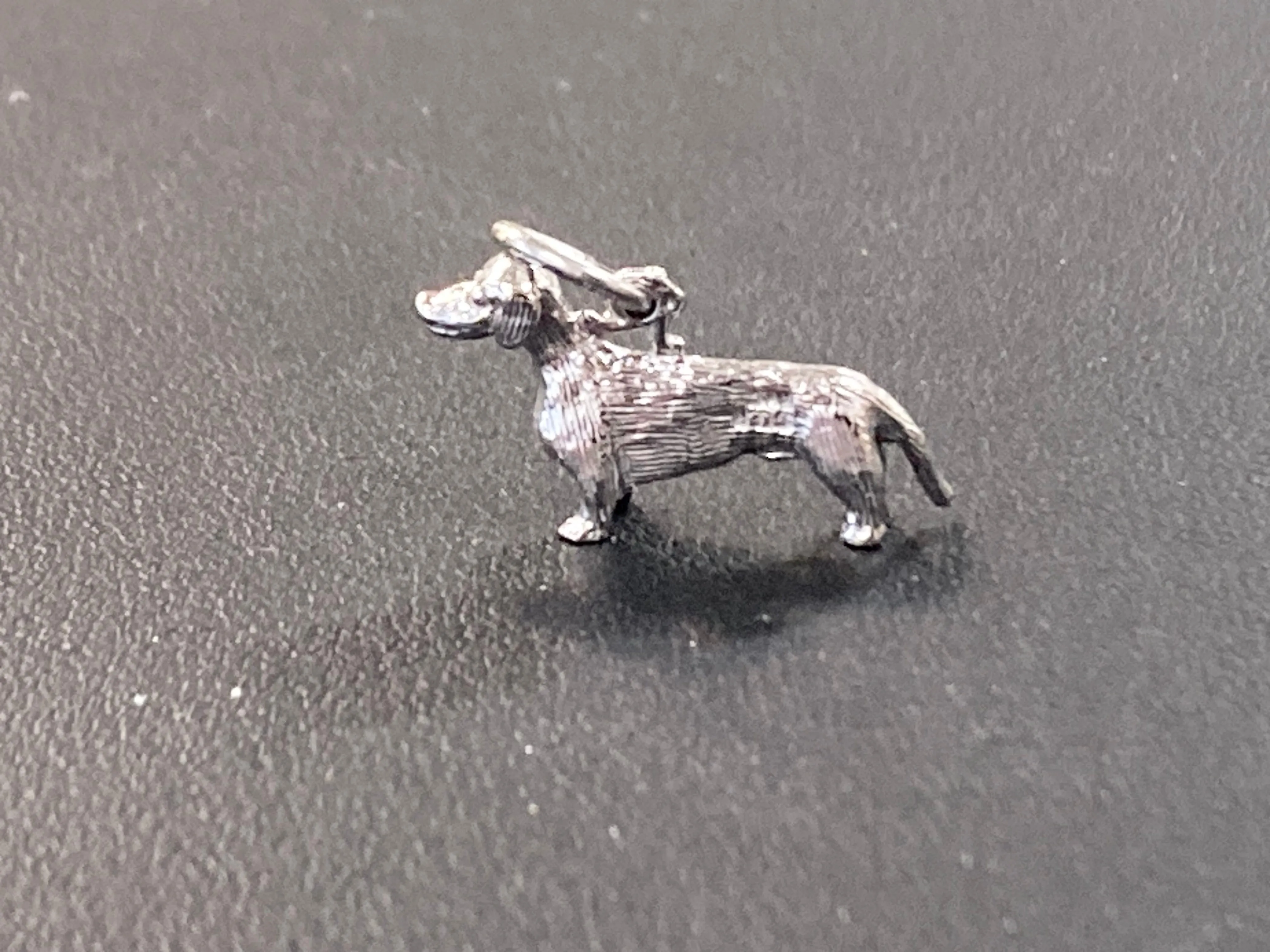 Dachshund Silver Charm