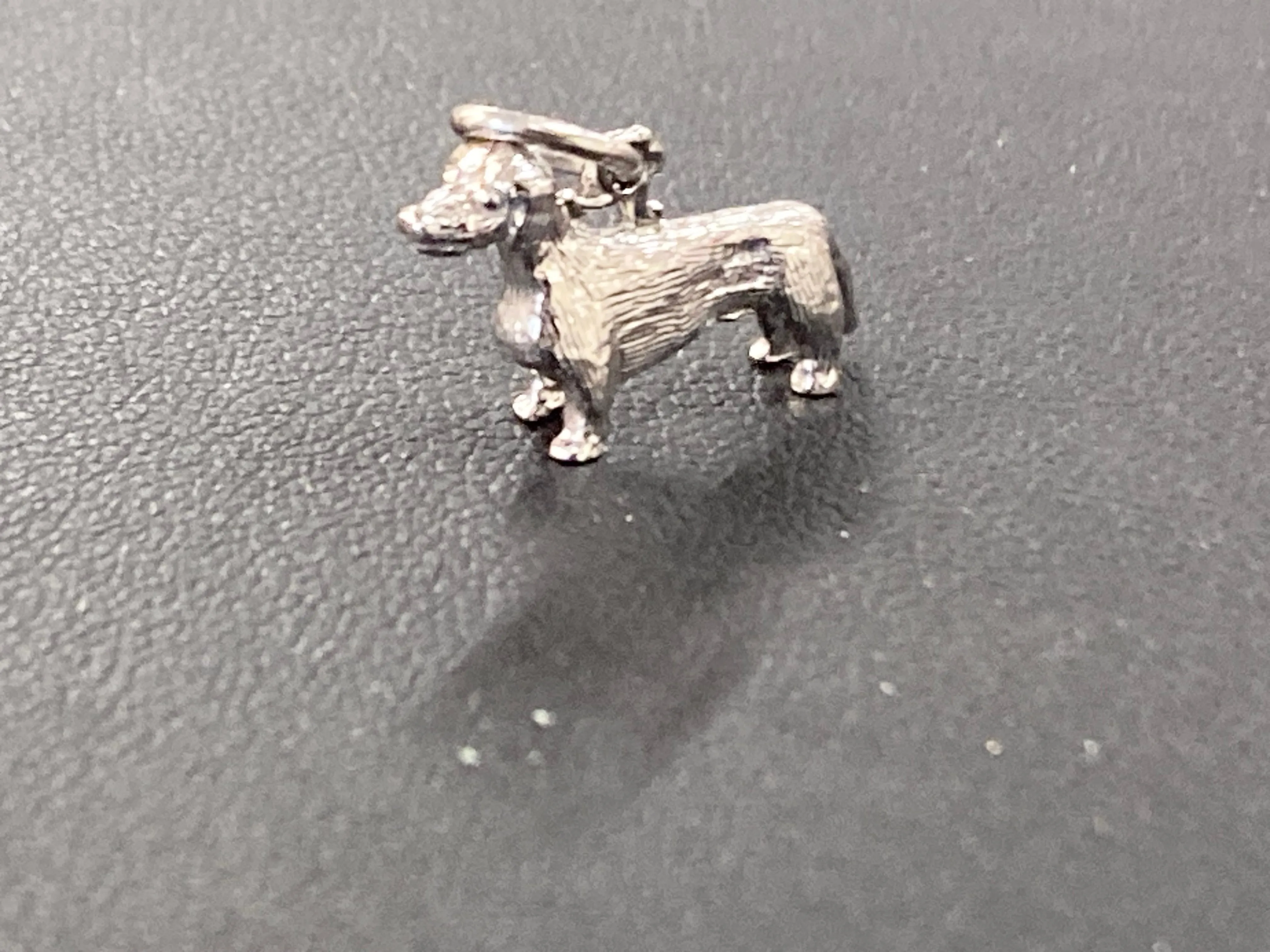 Dachshund Silver Charm