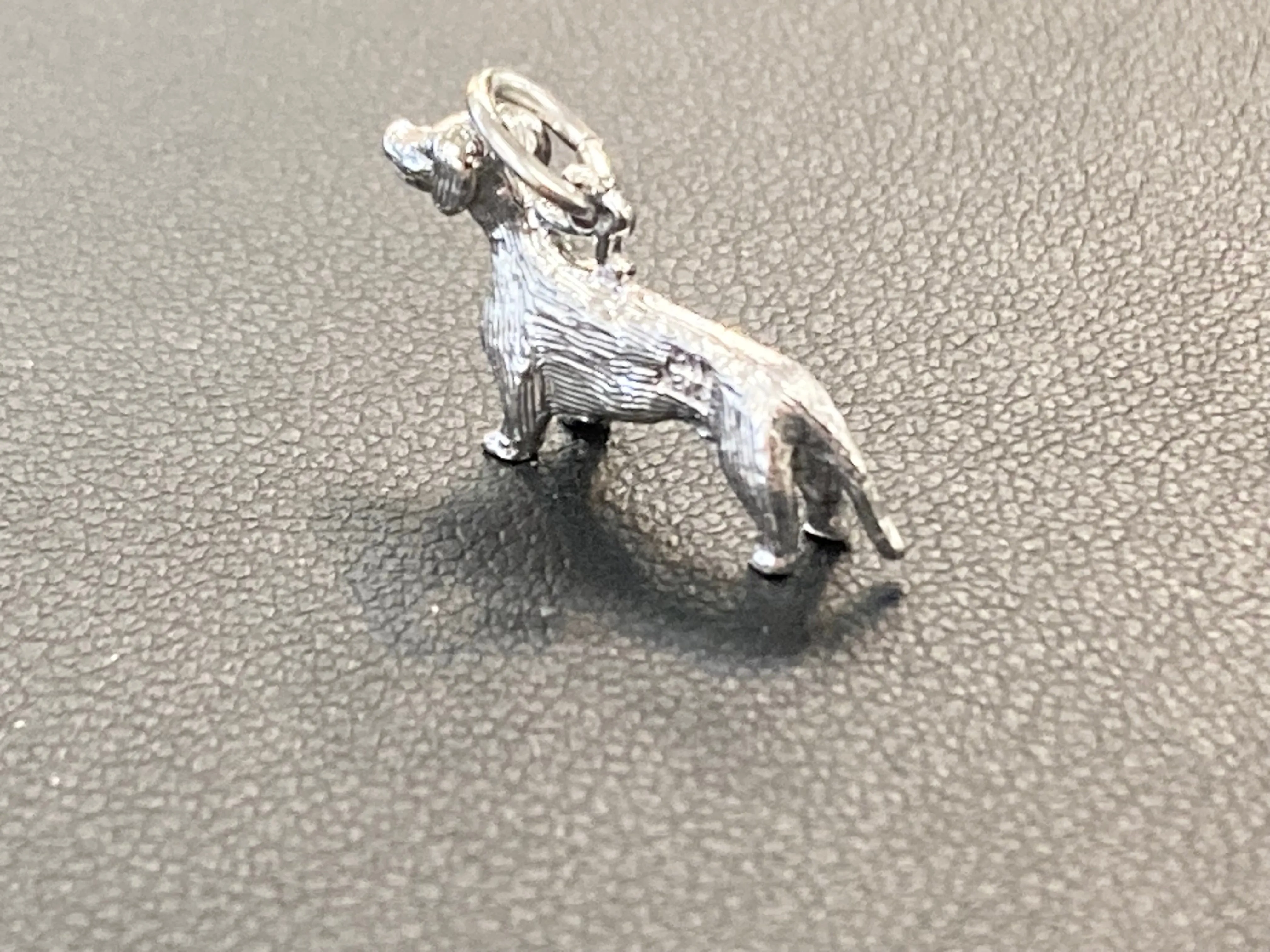 Dachshund Silver Charm
