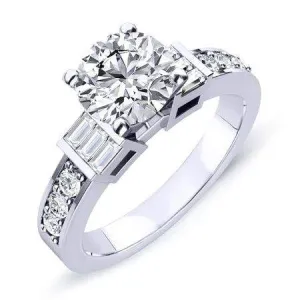 Daisy - GIA Natural Round Diamond Engagement Ring