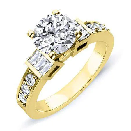 Daisy - GIA Natural Round Diamond Engagement Ring
