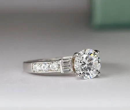 Daisy - GIA Natural Round Diamond Engagement Ring
