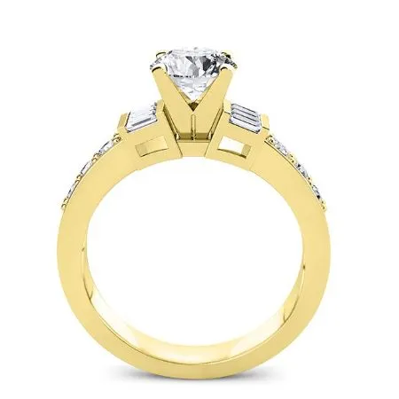 Daisy - GIA Natural Round Diamond Engagement Ring