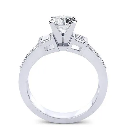 Daisy - GIA Natural Round Diamond Engagement Ring