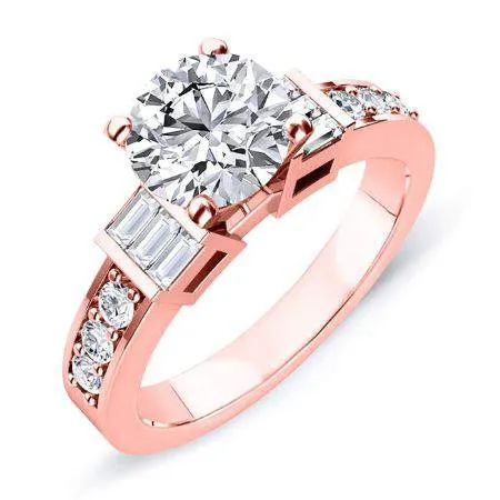 Daisy - GIA Natural Round Diamond Engagement Ring