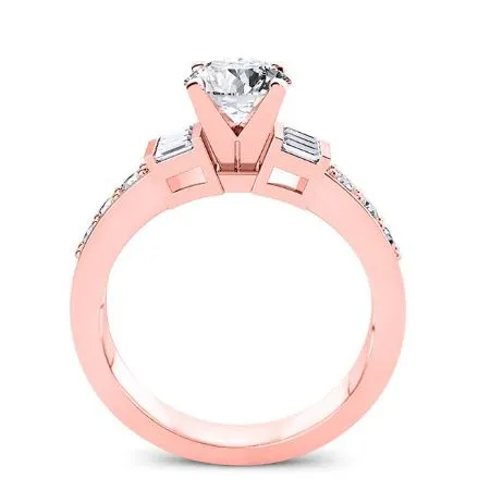 Daisy - GIA Natural Round Diamond Engagement Ring