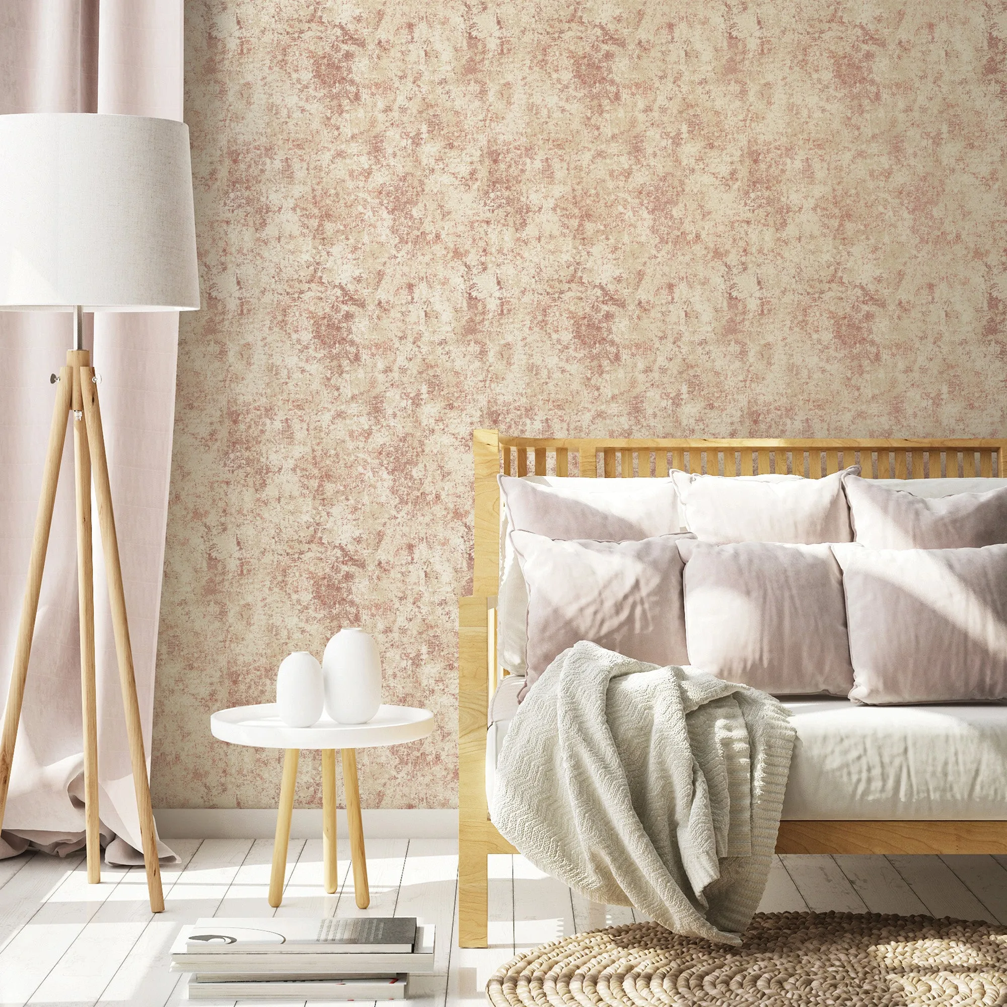 Distressed Gold Leaf Peel and Stick Wallpaper